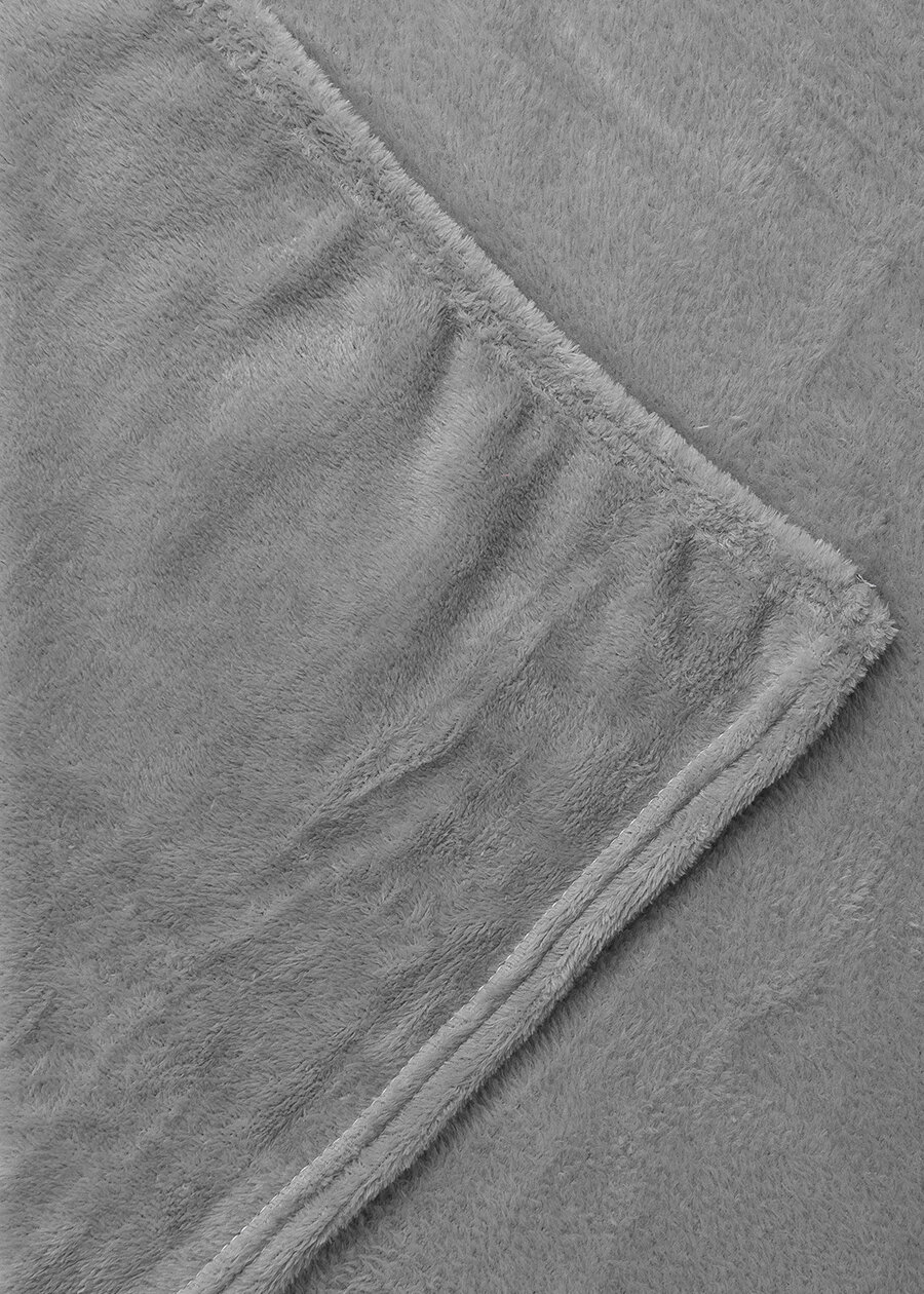 Плед Texrepublic Absolute flannel (серый), 140х200 - фотография № 3