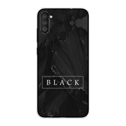 Силиконовый чехол на Samsung Galaxy A11/M11 / Самсунг Галакси A11/M11 Black цвет