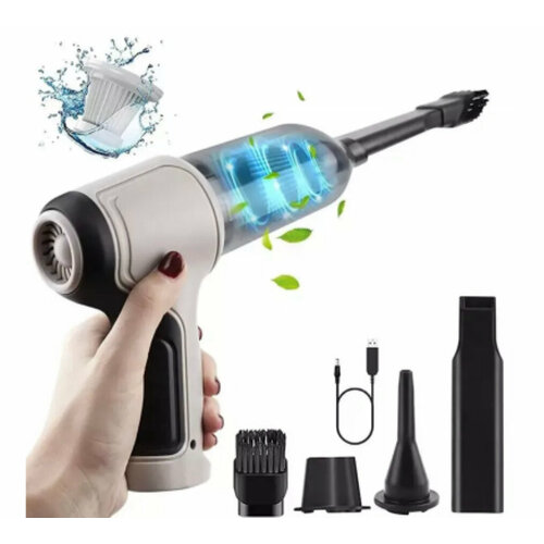 Беспроводной автомобильный пылесос 4 насадки 1400₽