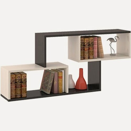 Изображение товара Полка настенная Трия тип 4 (Венге цава/дуб молочный)