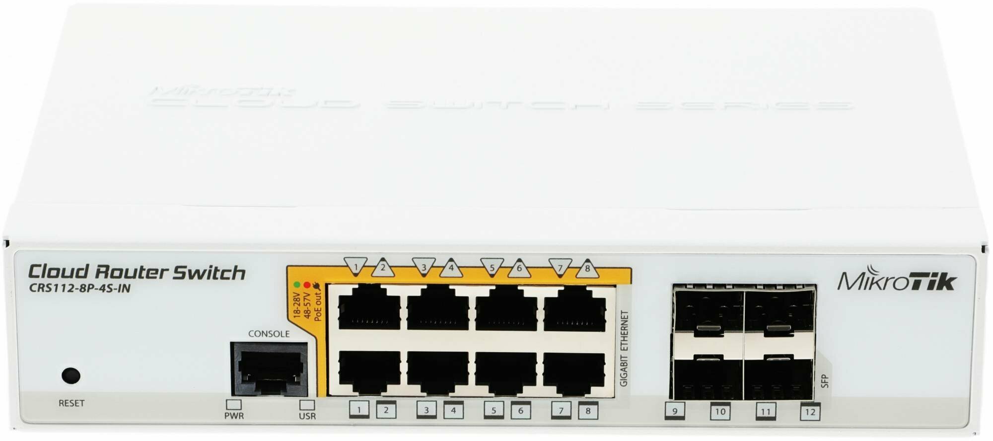 Коммутатор MikroTik CRS112-8P-4S-IN