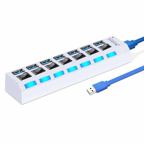 USB-концентратор SmartBuy SBHA-7307-W 7 USB 20 цвет белый 98900₽