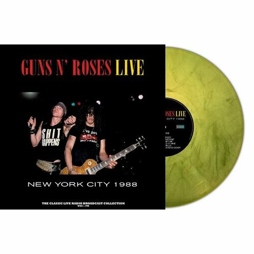 Виниловая пластинка GUNS N' ROSES - LLIVE IN NEW YORK CITY 1988 (COLOUR YELLOW MARBLED)