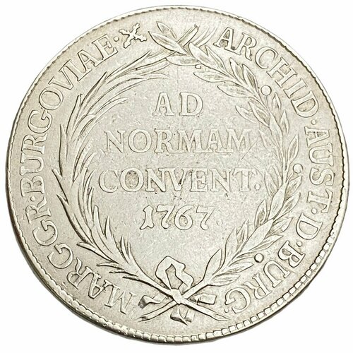 Австрия, Бургау 1 талер 1767 г. клуб нумизмат монета 1 2 талера 1767 года серебро мария терезия