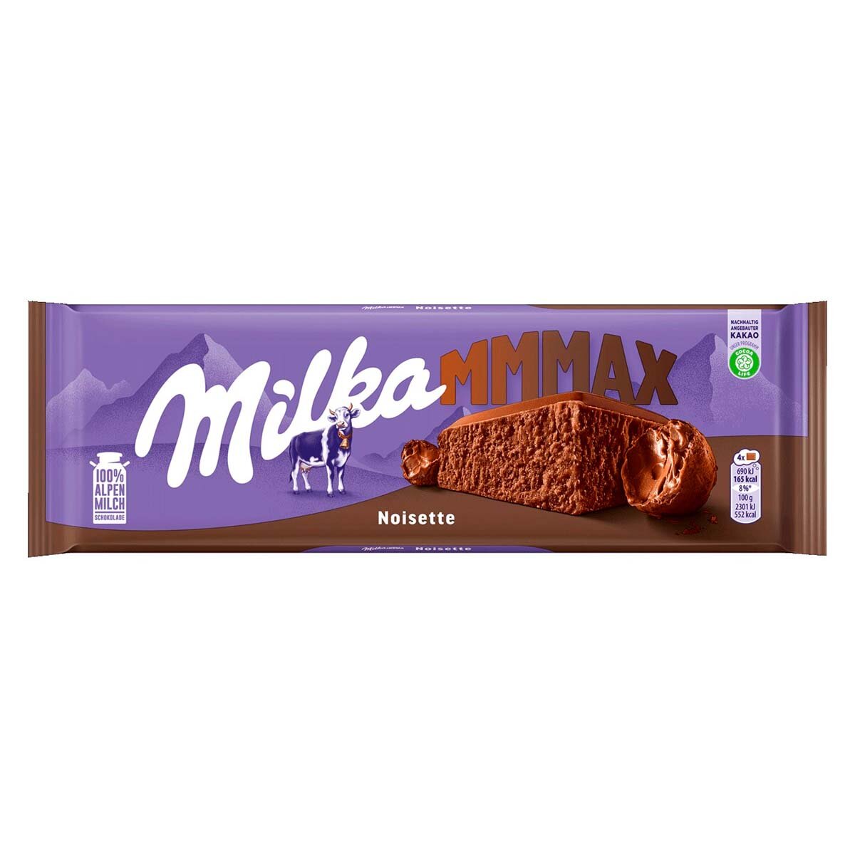 Шоколад Milka Mmmax Noisette с ореховым кремом (Германия), 270 г - фотография № 3