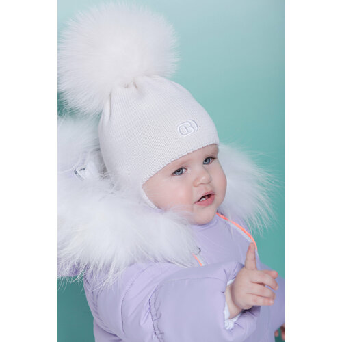 фото Шапка orso bianco, размер 42, белый