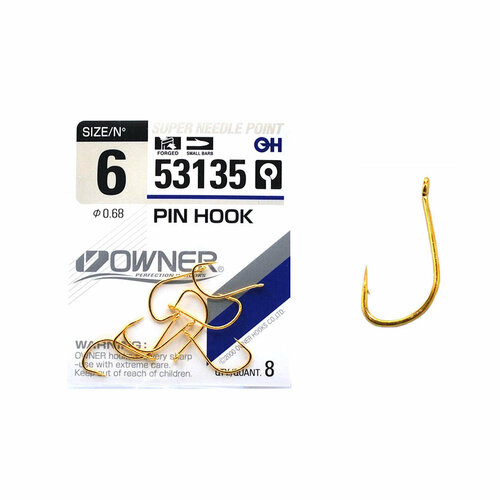 фото Крючки owner 53135 pin hook go №6 (8шт)