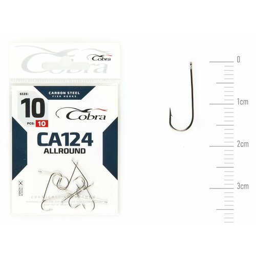 фото Крючки cobra allround сер. ca124 разм. 010 10шт.