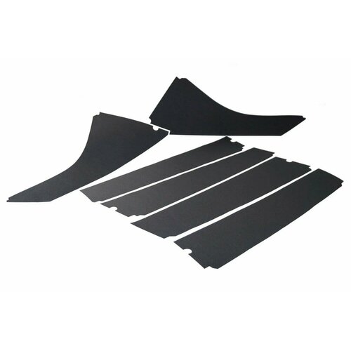 Накладки стоек наружных Лада Иксрей / XRAY ORACAL черная матовая