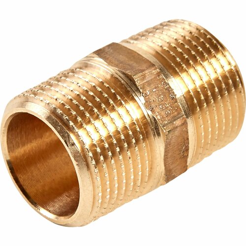 Ниппель Viega 266592 12 НРш х 12 НРш двойной бронзовый 550₽