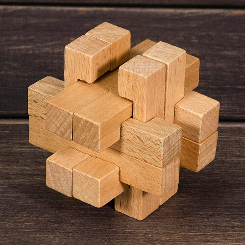 Головоломка Brains Wooden узел-тайник