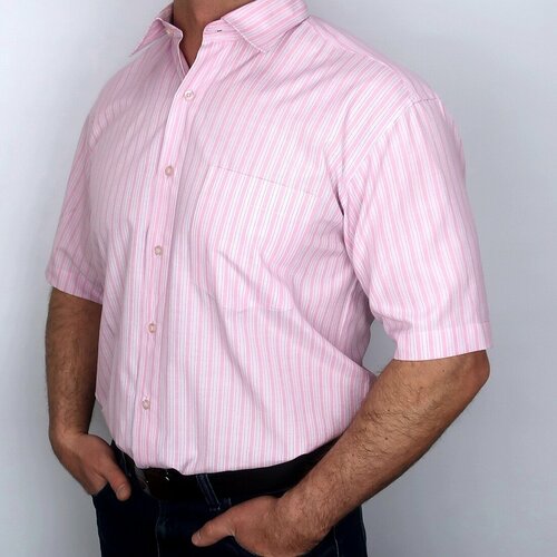 фото Рубашка , размер 39, розовый rettex