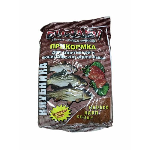 фото Прикормка dunaev , 0.9 кг ( карась, карп, сазан) клубника