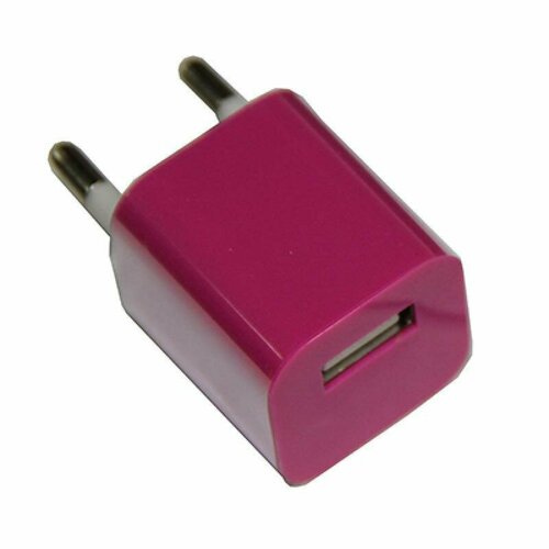 Сетевое зарядное устройство USB T3-500 (1A) <сиреневый>