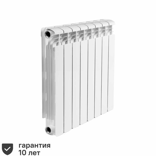 Радиатор Rifar Alum 500/90 алюминий 8 секций боковое подключение цвет белый