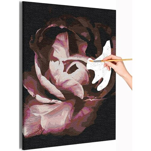 Лепестки пиона / Цветы Раскраска картина по номерам на холсте 30х40