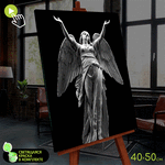 Картина по номерам со светящейся краской (40х50) Микеланджело. Ангел (9 цветов) FHR0586 - изображение