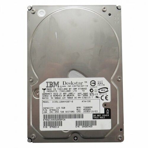 Жесткий диск IBM IC35L120AVV207-0 1235Gb 7200 IDE 35 HDD 522500₽
