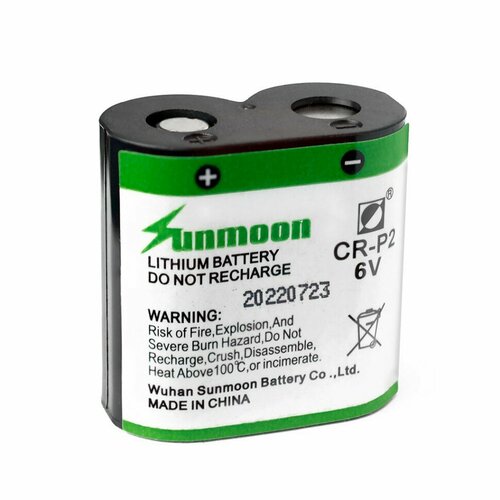 Батарейка SUNMOON CR-P2 (6.0V 1400mah) батарейка ramway cr p2 6v