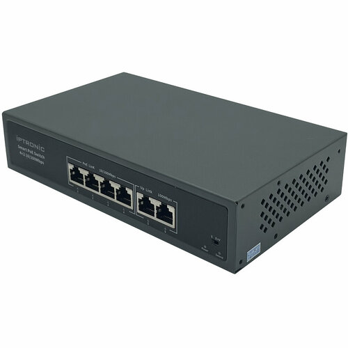 Коммутатор IPTRONIC PS3-E6P4H для передачи данных и питания на IP устройства 679800₽