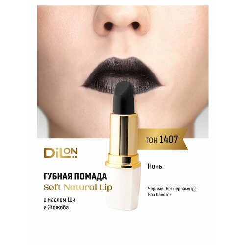 Dilon помада для губ питательная Soft Natural Lip тон 1407 ночь