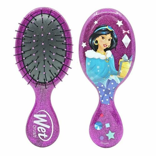 Wet Brush Расчёска для спутанных волос / Disney Mini Detangler Glitter Ball Jasmine BWR832JASMG щетка для спутанных волос original detangler brush disney princess cinderella