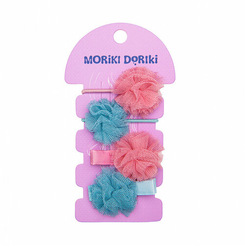 Набор аксессуаров для волос MORIKI DORIKI Pink&Jeans, 4 шт