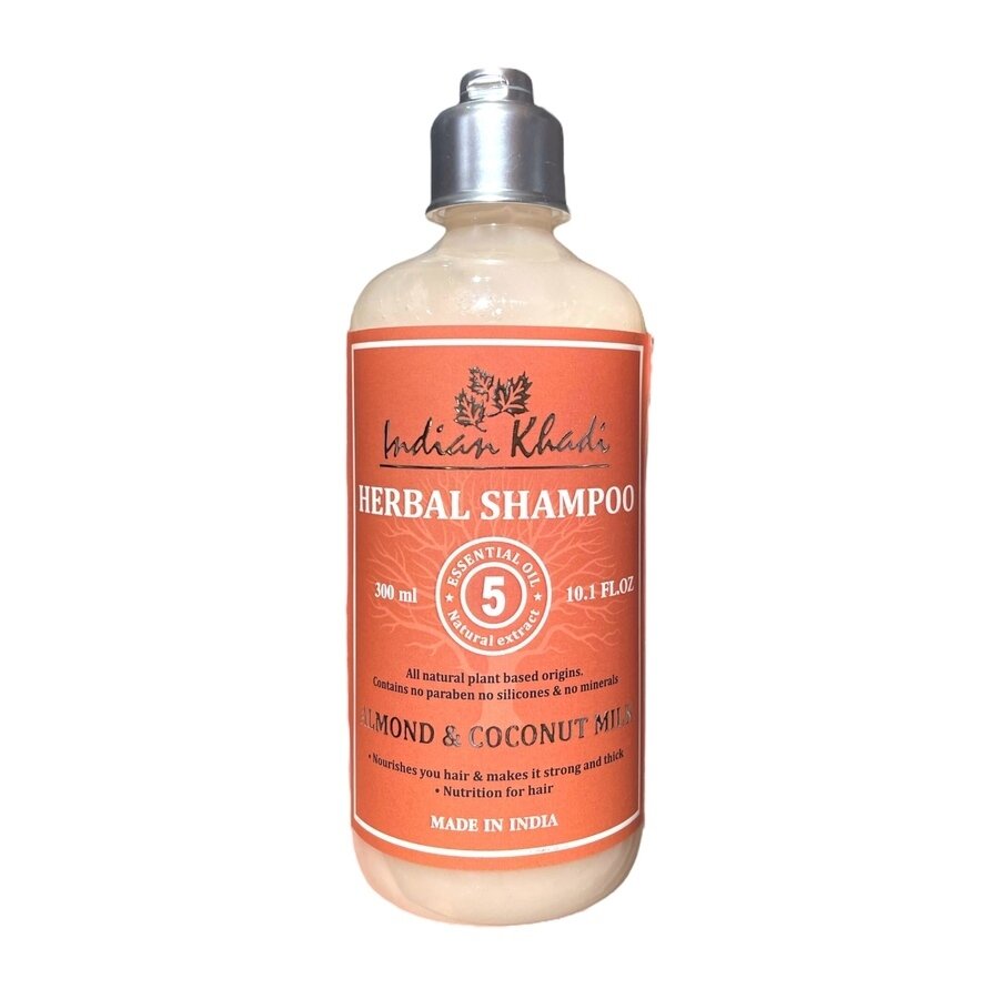 Шампунь "Миндаль и Кокосовое молоко" Indian Khadi 300 ml (увлажняет кожу головы)