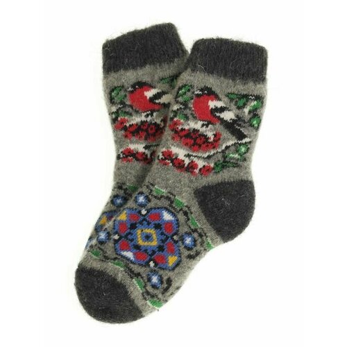 фото Носки рассказовские варежки размер 9-10 лет, красный, голубой