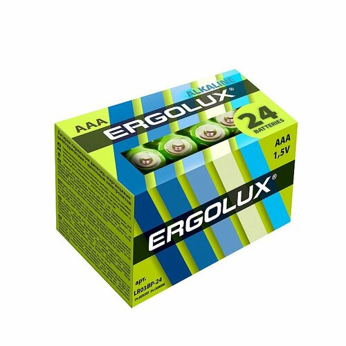 ergolux r14 sr2 r14sr2 батарейка 1 5в упак 2 шт цена за 1 упак Ergolux Alkaline BP24 LR03 (LR03 BP-24, мизинчиковая батарейка ААА 1.5В) (упак. 24 шт.), цена за 1 упак.
