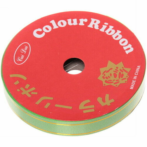 Лента «Блеск»1,6 см, 10 м, Зеленый (пвх)