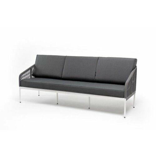 Трехместный диван плетеный 4SIS KAN-S-3-001 W SH H-grey(beige) бежевый