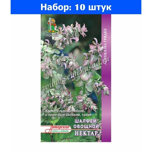 Шалфей Нектар овощной 0.5г (Поиск) Аптека на грядке - 10 пачек семян