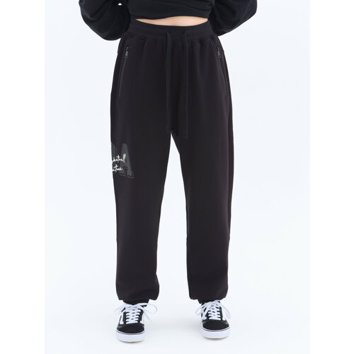 фото Брюки шаровары , размер 46-48(рост 175см), черный kf (koffee)