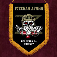 Подарочный вымпел "Сапёр" 30x45 см