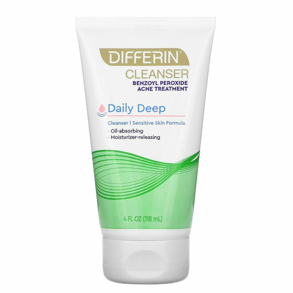 Differin средство для ежедневного глубокого очищения для чувствительной кожи 118 мл