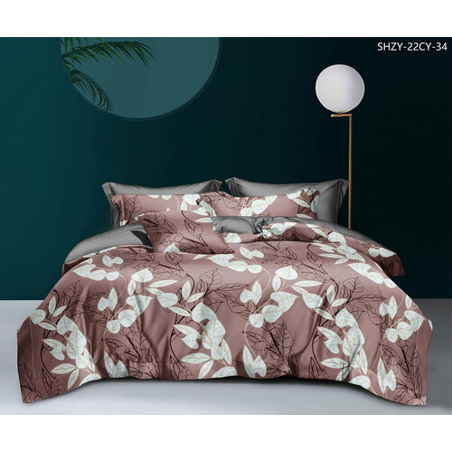 15PP6121комплект 15 спальный постельного белья из поплина 100 Хлопок простыня 150X215 наволочки 70Х70-2 ШТ 1299₽