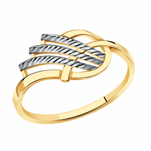 фото Кольцо diamant online, золото, 585 проба, размер 18