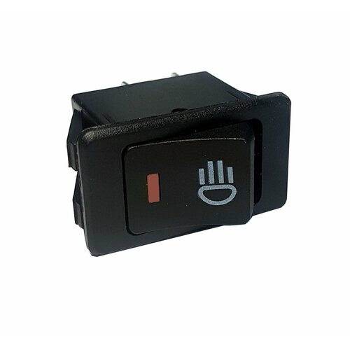 Клавиша 12V 35А красная с подсветкой (4конт.) ON-OFF 