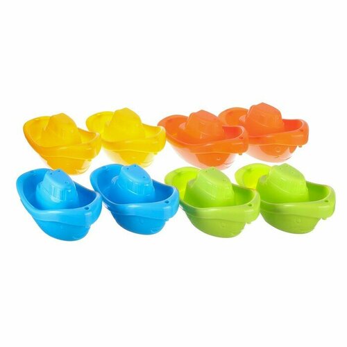 Набор игрушек для ванны «Лодочки стаканчики», 8 шт 8 шт детский набор игрушек макарон из силикона
