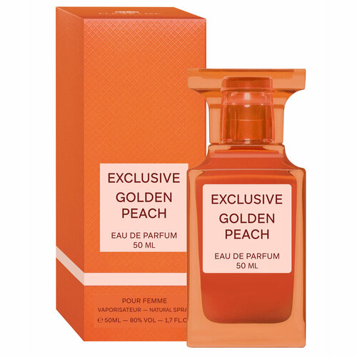 EUROLUXE/Парфюмерная вода Exclusive Golden Peach женская 50 мл/Парфюм женский чай черный peach персик golden tips мешочек 100 г