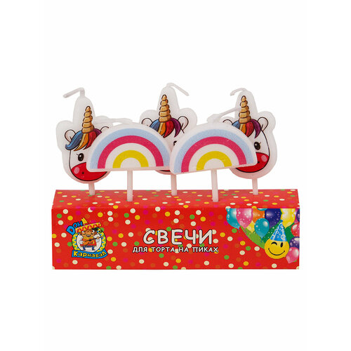 MILAND Свечи для торта на пиках 