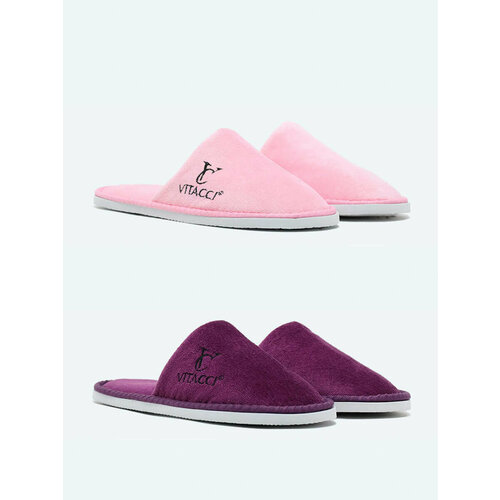 фото Тапочки vitacci, размер 36/37, розовый