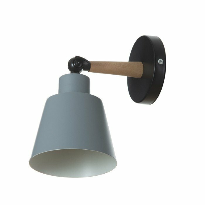 фото Бра "Алеста" Е27 40Вт серый 12х10х23 см