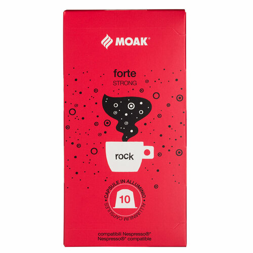 Кофе в капсулах MOAK Nespresso Forte Rock 10 шт (для кофемашин формата Nespresso)