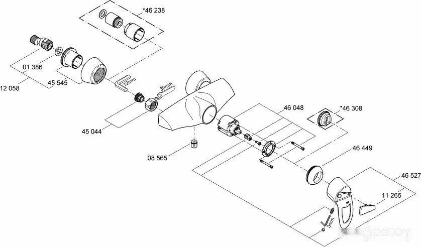 Смеситель для душа Grohe Chiara 32307000 - фото №5