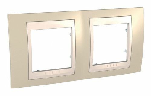 фото Рамка Schneider Electric Unica Хамелеон Песчаный/Бежевый Рамка 2-ая MGU6.004.567