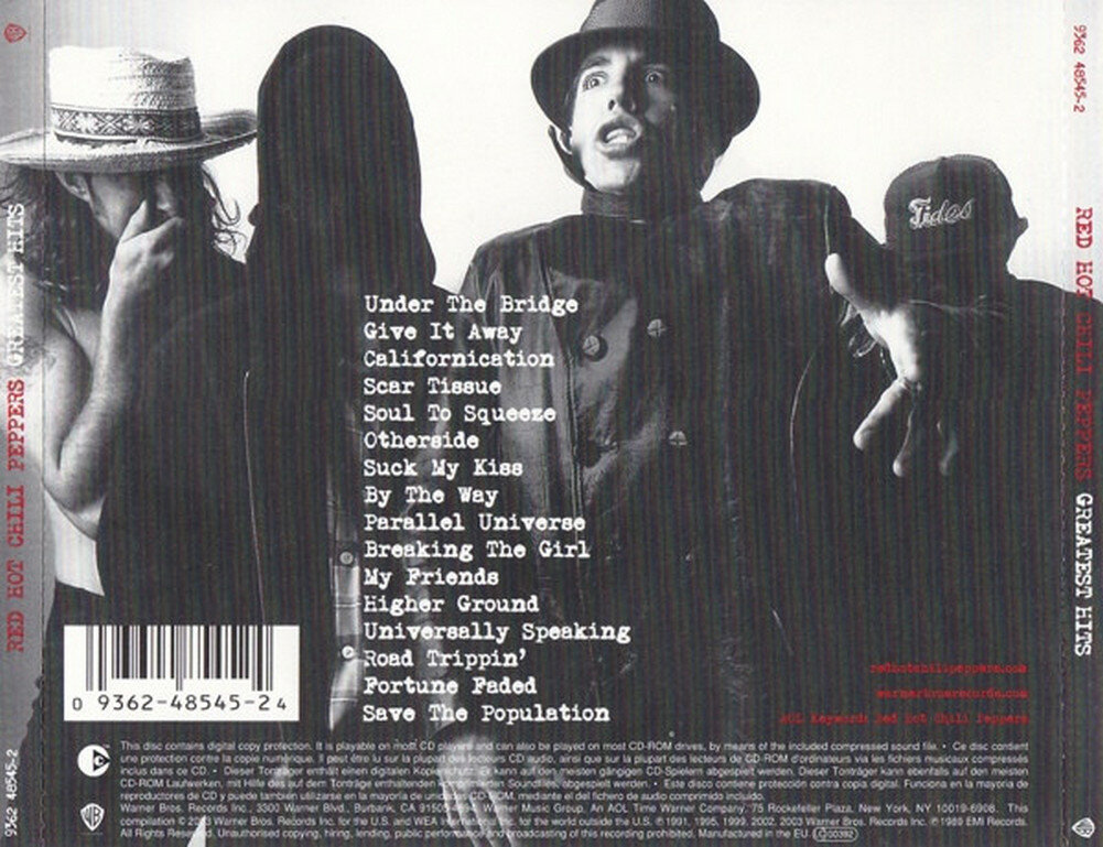 Red Hot Chili Peppers Greatest Hits CD Медиа - фото №2