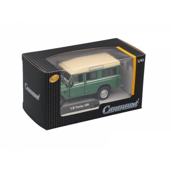 Машинка Cararama Land Rover Series I 109 зеленый с белой крышей 1/43, арт.7866