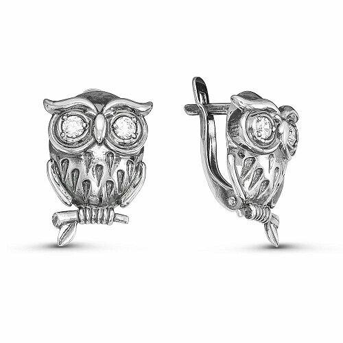 Серьги Красная Пресня, серебро, 925 проба